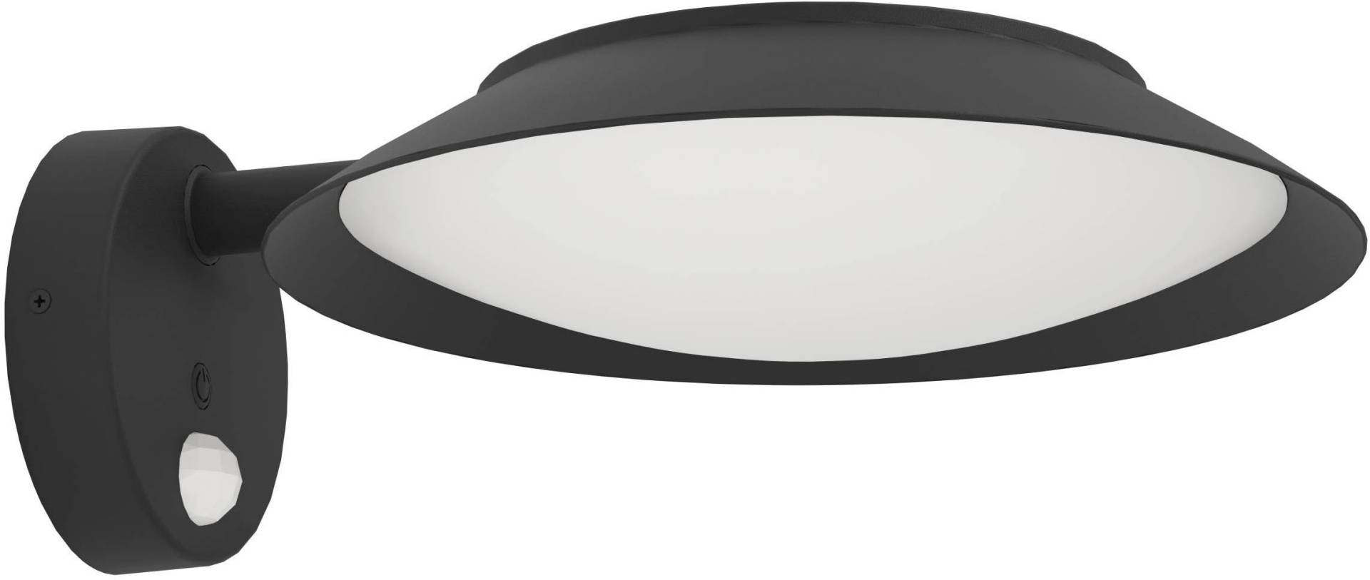 EGLO LED Solarleuchte "Cerrisi LED Wandlampe, Solarlampe, Bewegungsmelder, Kunststoff, IP44" LED-Modul 1 Stk. Warmweiß von EGLO