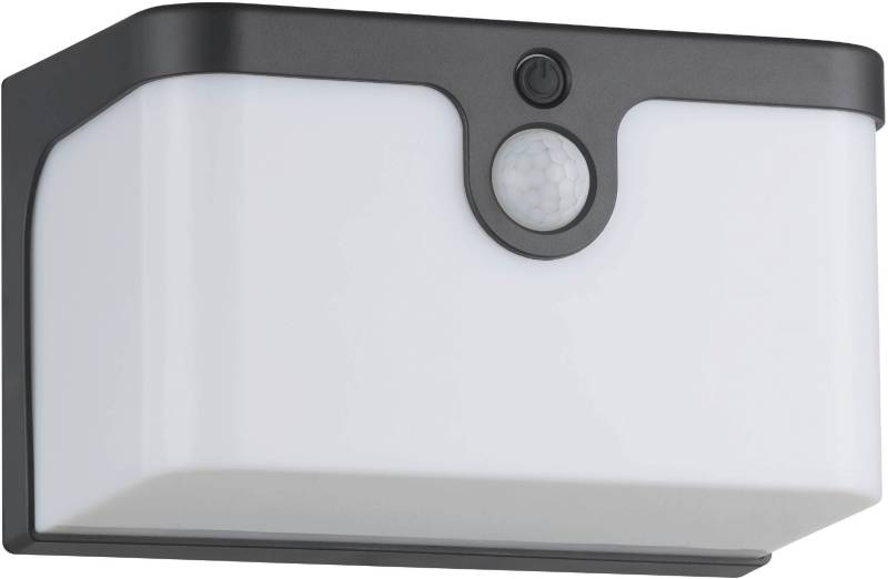 EGLO LED Solarleuchte "Croara Wandlampe, Solarlampe, Außenbeleuchtung, Kunststoff, IP44" LED-Modul 1 Stk. Warmweiß von EGLO