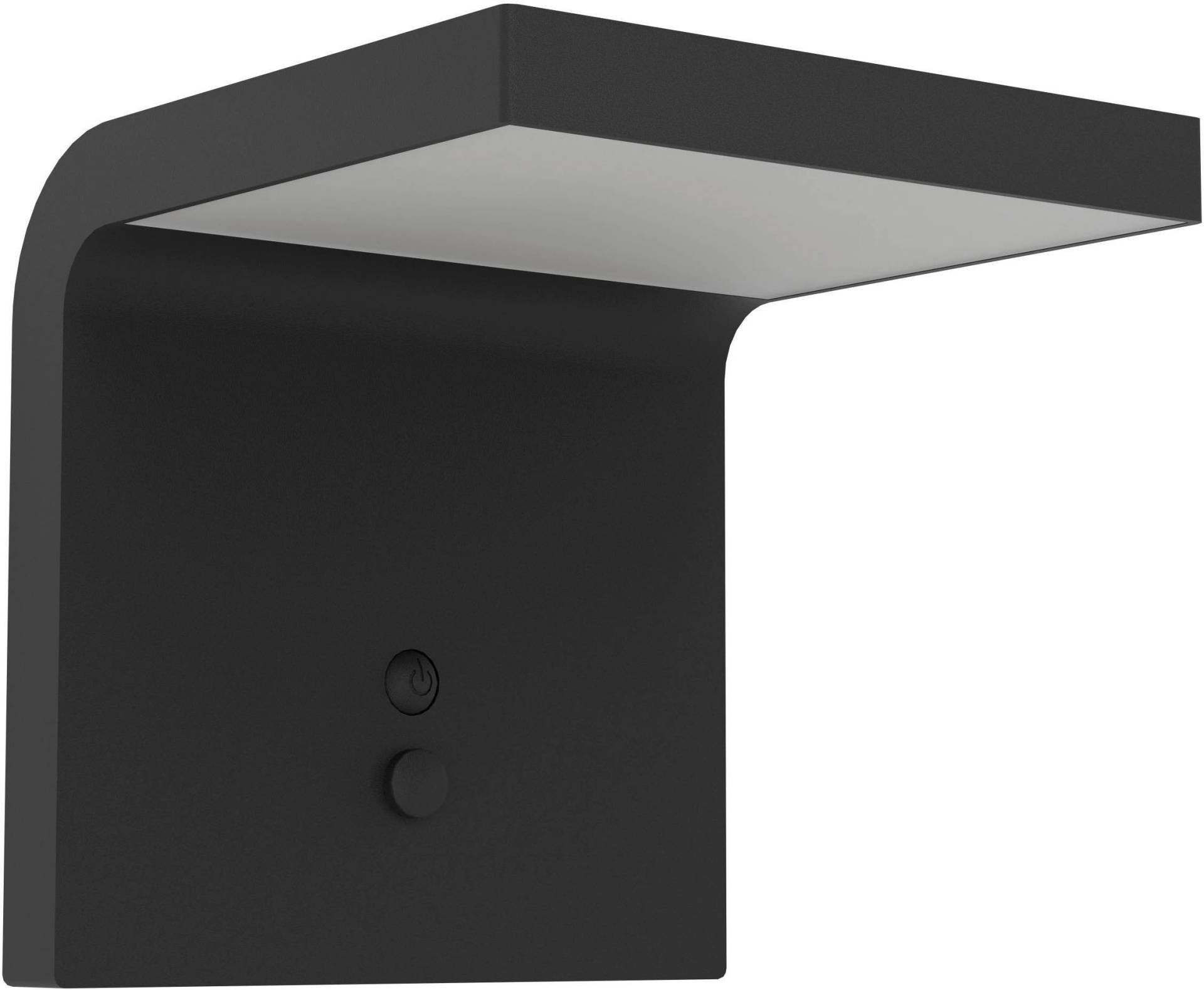 EGLO LED Solarleuchte "Spiante Wandlampe, Solarlampe, Außenlampe aus Kunststoff, IP44, Lampe" LED-Modul 1 Stk. Neutralweiß von EGLO