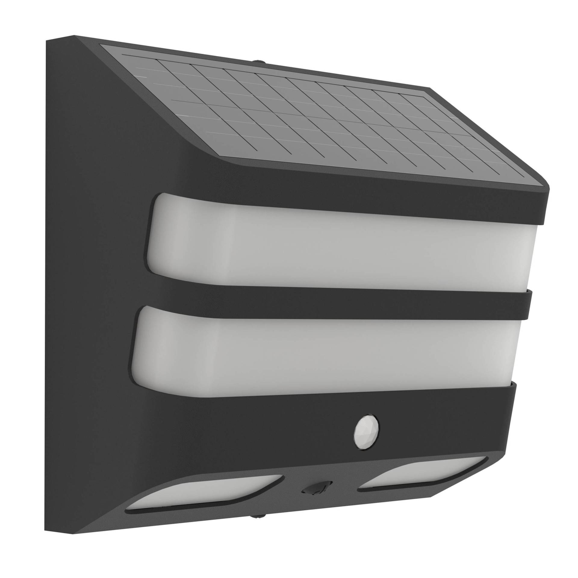 EGLO LED Solarleuchte "Stiappa Solarlampe, Wandlampe außen, Außenlampe aus Kunststoff, IP44" LED-Modul 1 Stk. Neutralweiß von EGLO