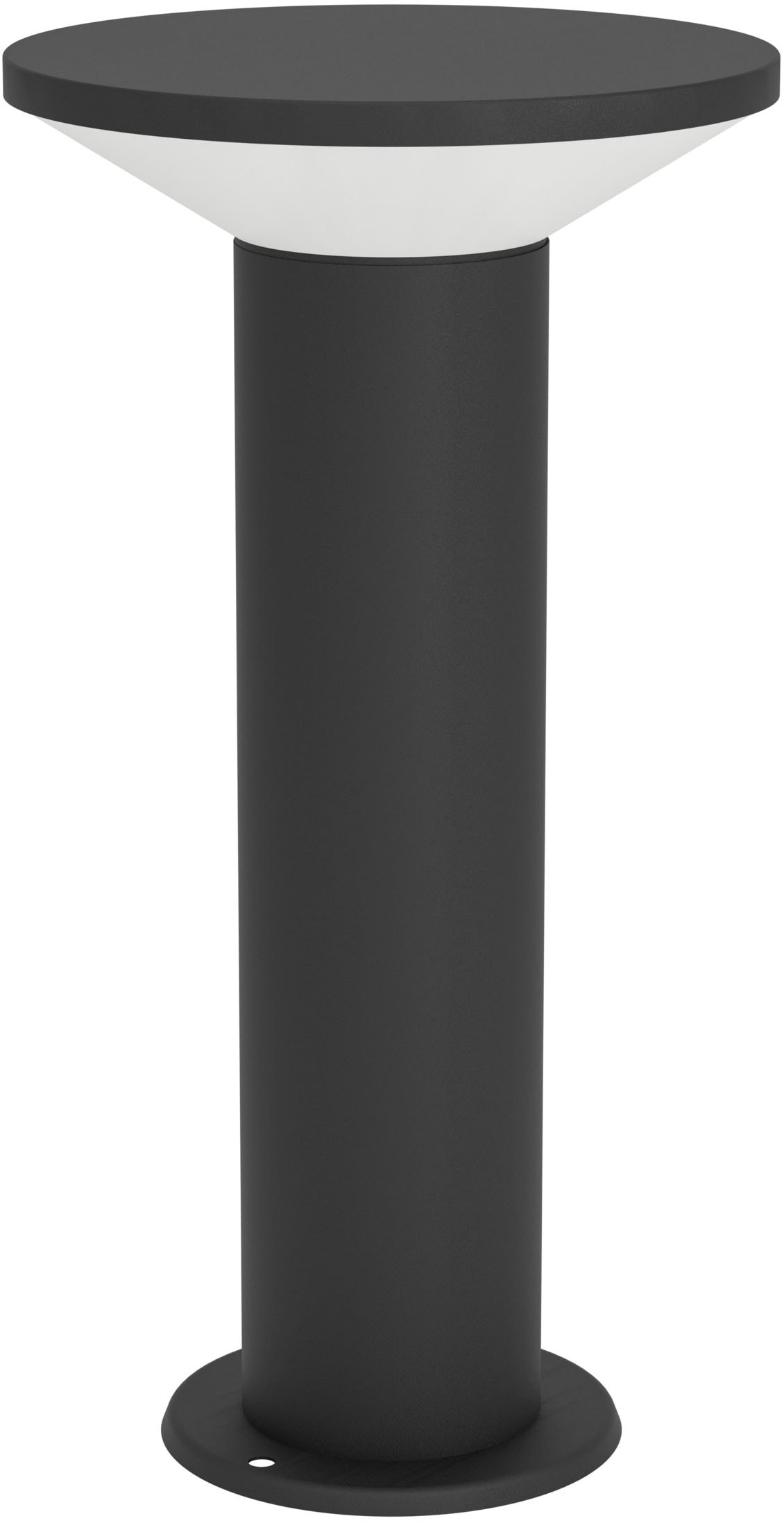 EGLO Sockelleuchte "RIGOSA Sockellampe - Stahl - LED - 1X10W - IP44" LED-Modul 1 Stk. Warmweiß Außenleuchte, Außenlampe, Terrasse, Garten, Stehlampe, H35 x Ø18,5 cm von EGLO