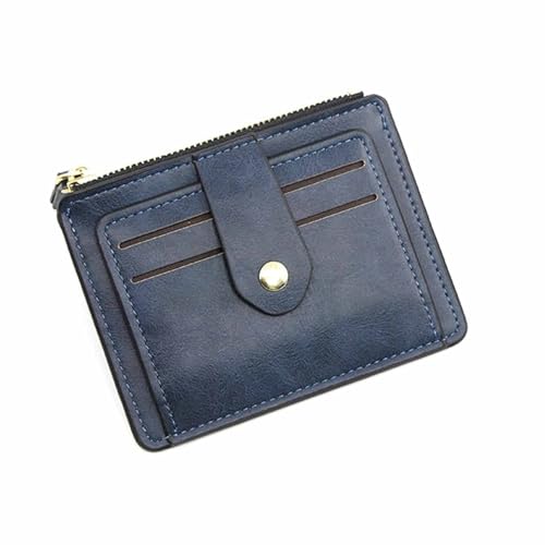 Damen-Geldbörse, Mini-Geldbörse, multifunktional, Münzen-Tasche, Münzfach, modische Taschen-Geldbörse für Frauen und Mädchen (Color : Blue) von EGLOW