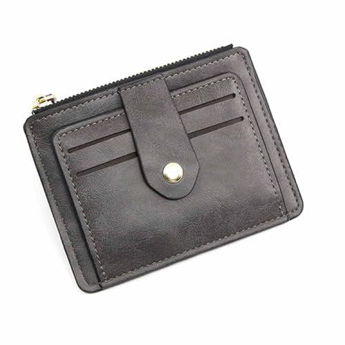 Damen-Geldbörse, Mini-Geldbörse, multifunktional, Münzen-Tasche, Münzfach, modische Taschen-Geldbörse für Frauen und Mädchen (Color : Gray) von EGLOW