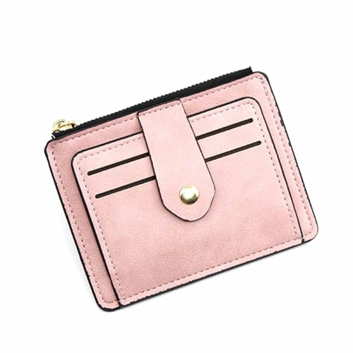 Damen-Geldbörse, Mini-Geldbörse, multifunktional, Münzen-Tasche, Münzfach, modische Taschen-Geldbörse für Frauen und Mädchen (Color : Pink) von EGLOW