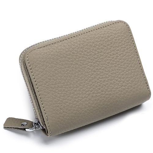 Leder-Geldbörse, tragbare Geldbörse aus echtem Leder, Mini-Geldbörse, handgefertigt, Vintage-Geschenkkartenhalter für Männer und Frauen, Tasche für Kleingeld, anwendbar auf Münz-Kreditkarten (Color : von EGLOW