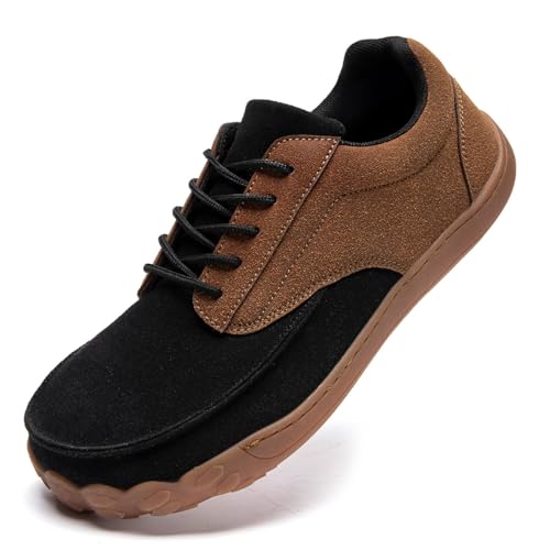 EGMPDA Herren Schuhe Traillaufschuhe Trekking Sneaker Wanderhalbschuhe Bequeme Laufschuhe Turnschuhe Sportschuhe Fitnessschuhe Walkingschuhe Braun EU 42 von EGMPDA