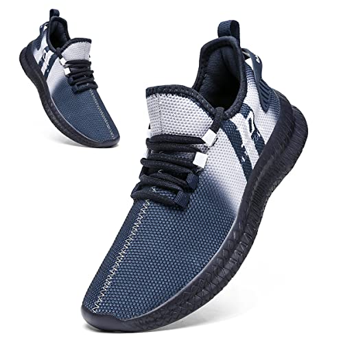 EGMPDA Schuhe Herren Sneaker Laufschuhe Herren Sportschuhe Tennisschuhe Schuhelaufschuhe Turnschuhe Joggingschuhe Freizeit Straßenlaufschuhe Blau 40 EU von EGMPDA