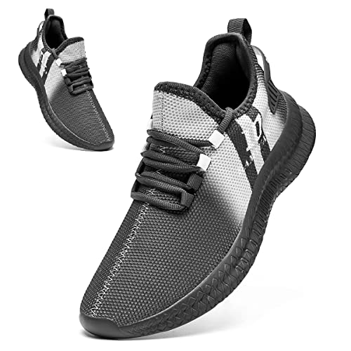 EGMPDA Schuhe Herren Sneaker Laufschuhe Herren Sportschuhe Tennisschuhe Schuhelaufschuhe Turnschuhe Joggingschuhe Freizeit Straßenlaufschuhe Grau 40 EU von EGMPDA