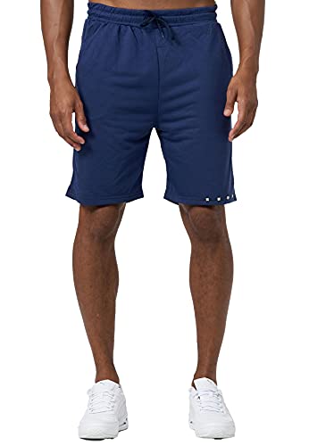 EGOMAXX Herren Basic Sport Trainings Shorts Gummibund Kurze Slim Fit Sommer Jogginghose Taschen, Farben:Blau, Größe:M von EGOMAXX