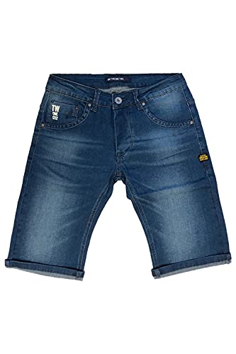 EGOMAXX Herren Jeans Shorts Kurze Cargo Sommer Hose Bermuda Casual, Farben:Dunkelblau, Größe:29W von EGOMAXX