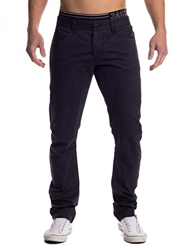 EGOMAXX Herren Stoff Hose Chino Jeans Tapered Leg H1451, Farben:Blau, Größe Hosen:W29 von EGOMAXX