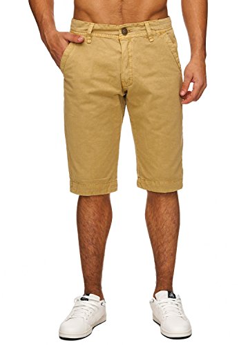 EGOMAXX Shorts Kurze Sommer Chino Hose Freizeit Bermuda Jeans Shorts, Farben:Beige, Größe:30W von EGOMAXX