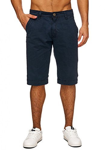 EGOMAXX Shorts Kurze Sommer Chino Hose Freizeit Bermuda Jeans Shorts, Farben:Dunkelblau, Größe:29W von EGOMAXX