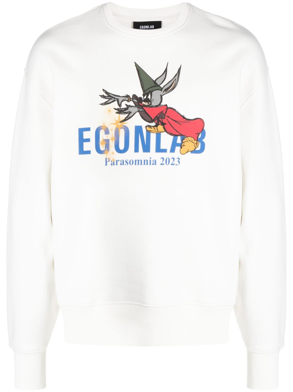 EGONlab. Sweatshirt mit Logo-Print - Weiß von EGONlab.