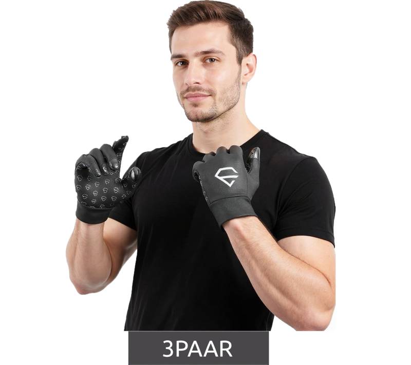 3 Paar EGREGIE Herren Fahrrad-Handschuhe mit Fleecefutter Lauf-Handschuhe mit Smartphone Handy Touchfunktion Sport-Handschuhe Schwarz 3 Paar EGREGIE Herren Fahrrad-Handschuhe mit Fleecefutter Lauf-Handschuhe mit Smartphone Handy Touchfunktion Sport-Handschuhe Schwarz von EGREGIE
