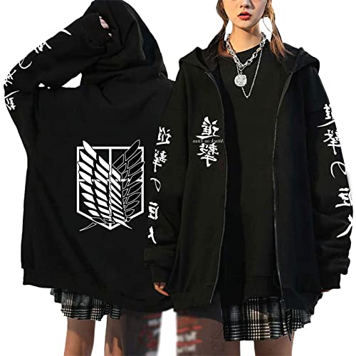 EGSDMNVSQ Unisex Kleidung Jacken Damen Herren Pullover Kapuzenjacke Zip Hoodie Anime Cosplay von EGSDMNVSQ