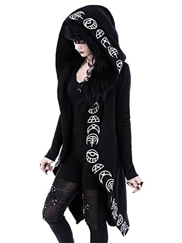 EGSDMNVSQ Damen Anime Kapuzenpullover Japan Kawaii Hoodie E-Girl Streetwear Mädchen Y2K Gothic Sweatshirt Harajuku Pullover von EGSDMNVSQ