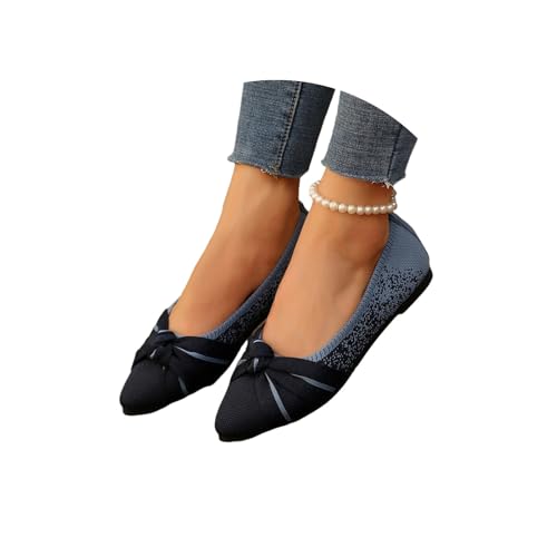 EGSDMNVSQ Damen Mit Schleife Knit Gestrickte Abendschuhe Flache Schuhe mit spitzer Zehenpartie elegant Balerinaschuhe Slip-On Einzelneschuhe Leicht Bequem Sommerschuhe Halbschuhe EGSDMNVSQ Damen Mit Schleife Knit Gestrickte Abendschuhe Flache Schuhe mit spitzer Zehenpartie elegant Balerinaschuhe Slip-On Einzelneschuhe Leicht Bequem Sommerschuhe Halbschuhe von EGSDMNVSQ