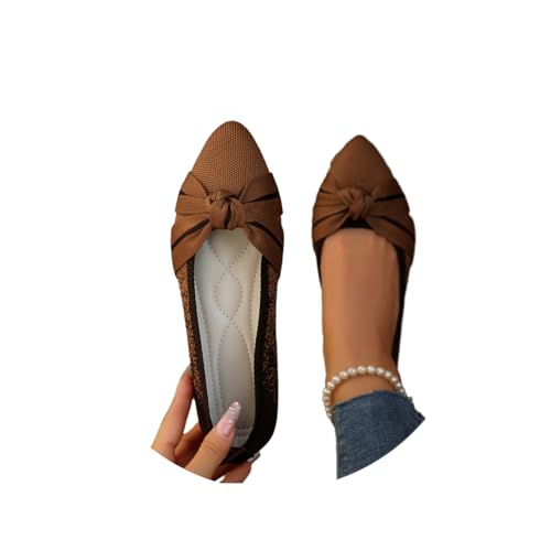 EGSDMNVSQ Damen Mit Schleife Knit Gestrickte Abendschuhe Flache Schuhe mit spitzer Zehenpartie elegant Balerinaschuhe Slip-On Einzelneschuhe Leicht Bequem Sommerschuhe Halbschuhe EGSDMNVSQ Damen Mit Schleife Knit Gestrickte Abendschuhe Flache Schuhe mit spitzer Zehenpartie elegant Balerinaschuhe Slip-On Einzelneschuhe Leicht Bequem Sommerschuhe Halbschuhe von EGSDMNVSQ