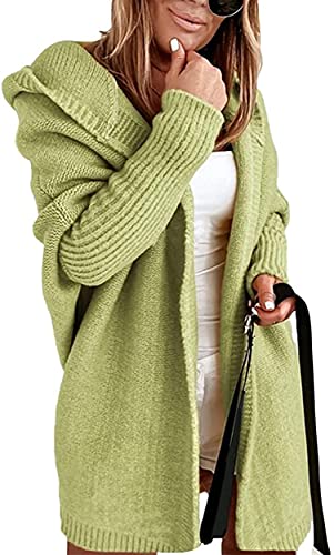 EGSDMNVSQ Damen Strickjacke Pullover Elegant Cardigan Langarm Oversize Cardigan Lang Mantel Outwear von EGSDMNVSQ