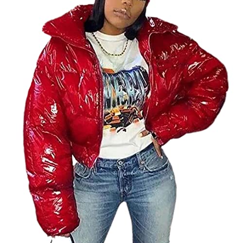 EGSDMNVSQ Damen Warm Winterjacke Kurze Jacket Steppjacke Jacke Winter Daunenjacke von EGSDMNVSQ