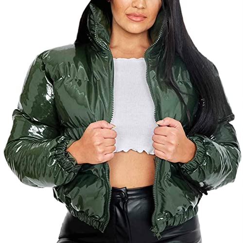 EGSDMNVSQ Damen Warm Winterjacke mit Kapuze Kurze Hooded Jacket Steppjacke Jacke Winter Daunenjacke von EGSDMNVSQ