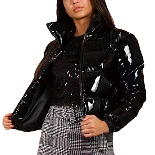 EGSDMNVSQ Damen Warm Winterjacke Kurze Jacket Steppjacke Jacke Winter Daunenjacke von EGSDMNVSQ