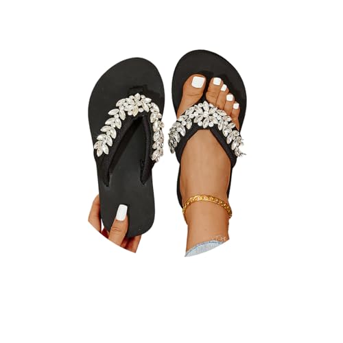 EGSDMNVSQ Flip Flops Damen Zehentrenner Badeschuhe Plateau Sandaletten Slippers Elegant Sommer Strandschuhe EGSDMNVSQ Flip Flops Damen Zehentrenner Badeschuhe Plateau Sandaletten Slippers Elegant Sommer Strandschuhe von EGSDMNVSQ