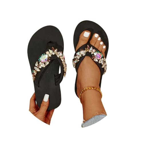 EGSDMNVSQ Flip Flops Damen Zehentrenner Badeschuhe Plateau Sandaletten Slippers Elegant Sommer Strandschuhe EGSDMNVSQ Flip Flops Damen Zehentrenner Badeschuhe Plateau Sandaletten Slippers Elegant Sommer Strandschuhe von EGSDMNVSQ