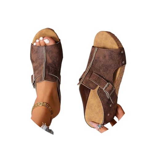 Sandalen Damen rutschfeste Orthopädische Sandaletten Pantoletten Platform Bequem Keilsandalen Sommer offener Zehenpartie Hausschuhe Bequeme Sommerschuhe Sandalen Damen rutschfeste Orthopädische Sandaletten Pantoletten Platform Bequem Keilsandalen Sommer offener Zehenpartie Hausschuhe Bequeme Sommerschuhe von EGSDMNVSQ
