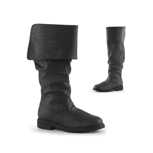 EGSDMNVSQ Stiefel Herren Mittelalter Stiefel Renaissance Steampunk Schuhe Westernstiefel Klassische Boots Biker Freizeitschuhe von EGSDMNVSQ