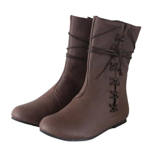 EGSDMNVSQ Stiefel Herren Mittelalter Stiefel Renaissance Steampunk Schuhe Westernstiefel Klassische Boots Biker Freizeitschuhe EGSDMNVSQ Stiefel Herren Mittelalter Stiefel Renaissance Steampunk Schuhe Westernstiefel Klassische Boots Biker Freizeitschuhe von EGSDMNVSQ