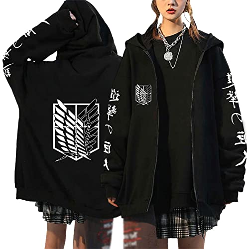 EGSDMNVSQ Unisex Kleidung Jacken Damen Herren Pullover Kapuzenjacke Zip Hoodie Anime Cosplay von EGSDMNVSQ
