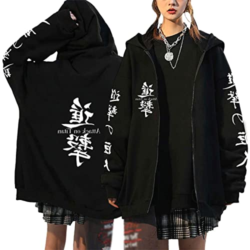EGSDMNVSQ Unisex Kleidung Jacken Damen Herren Pullover Kapuzenjacke Zip Hoodie Anime Cosplay von EGSDMNVSQ