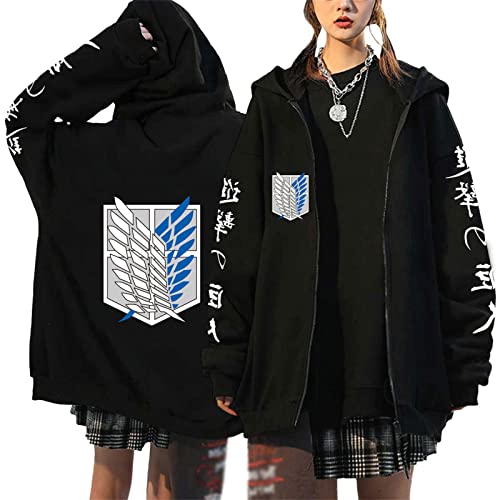 EGSDMNVSQ Unisex Kleidung Jacken Damen Herren Pullover Kapuzenjacke Zip Hoodie Anime Cosplay von EGSDMNVSQ