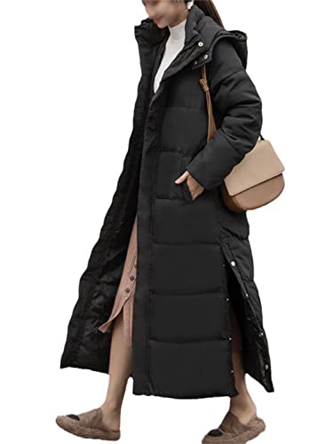 EGSDMNVSQ Wintermantel Damen Mäntel Daunenjacke Lang Mantel Daunenmantel Steppmantel Mit Kapuze Warm Parka Winterjacke Winter Mantel von EGSDMNVSQ