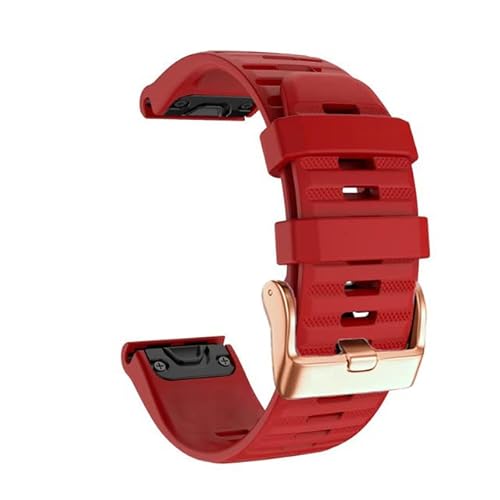 EGSDSE Smartwatch-Armband für Garmin Fenix 7S 7 7X 6 6S 6XPro 5X 5 5SPlus 3HR 935 Enduro Schnellverschluss-Armband aus Silikon, 20 / 22 / 26 mm, 26mm Fenix 5X 5XPlus, Achat von EGSDSE