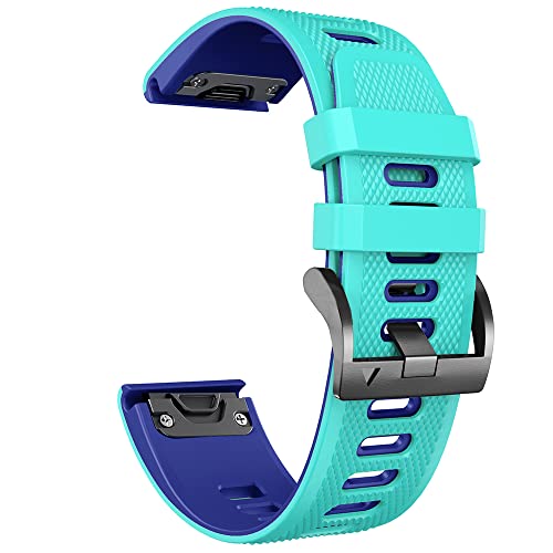 EGSDSE Sport-Silikon-Uhrenarmband für Garmin Fenix 6X 6 Pro 5X 5 Plus 7 7X 3HR Descent MK2 Smart Schnellverschluss-Armband 22 mm 26 mm, 26mm For Fenix 5X 5XPlus, Achat von EGSDSE