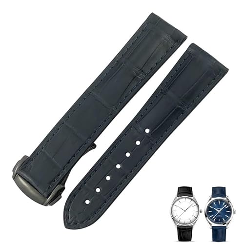 EGSDSE Uhrenarmband aus Krokodilleder, passend für Omega De Ville Seamaster Constellation, 18 mm, 19 mm, 20 mm, 21 mm, 22 mm, echtes Alligatorleder-Armband, 19 mm, Achat von EGSDSE