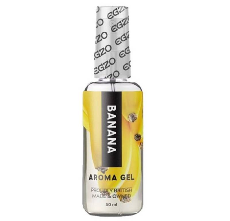 EGZO Gleitgel Aroma Gel «Banana», Bananen-Geschmack, Flasche mit 50ml, 1-tlg., aromatisches Gleitgel für köstlichen Oralsex von EGZO