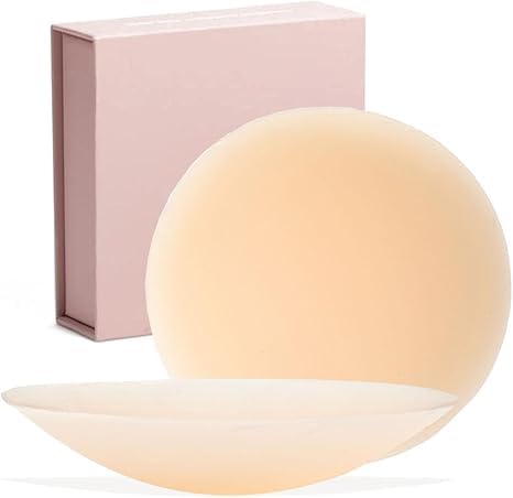 EHAUTO Cakes Grippy Seamless Covers Cakes Nipple Covers Full Coverage, Sticky Adhesive Silicone Nipple Pasties, Flesh, 10CM3.94IN EHAUTO Cakes Grippy Seamless Covers Cakes Nipple Covers Full Coverage, Sticky Adhesive Silicone Nipple Pasties, Flesh, 10CM3.94IN von EHAUTO