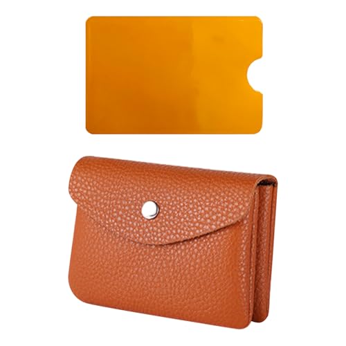1-Teilige Mini-Pu-Münzbrieftasche, 1-Teilige Kartenabdeckung, Einfache Feste Farbe, Multifunktions-Münzkartenbeutel, Doppelschichtige Kapazität, Elee Kleine Brieftasche Für Frauen. von EHDWXVZM