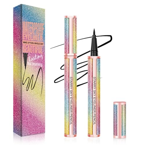 EHIOG Wasserfester Flüssiger Eyeliner Schwarz – Präziser flüssiger Wischfester Flüssiger Eyeliner-Stift für Perfekte Augen Make-up von EHIOG