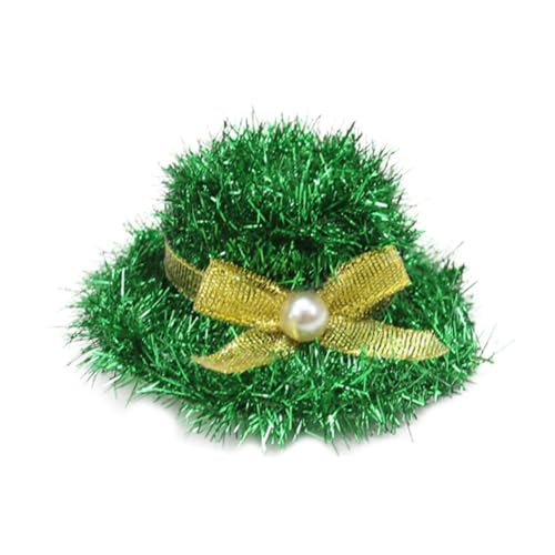 EHJRE Grüne Haarspange St. Patrick's, Haarspange in Hutform, Grünes Cosplay für Party, Party Dekor für Mädchen, Haarschmuck, Haarspange, Bogen von EHJRE