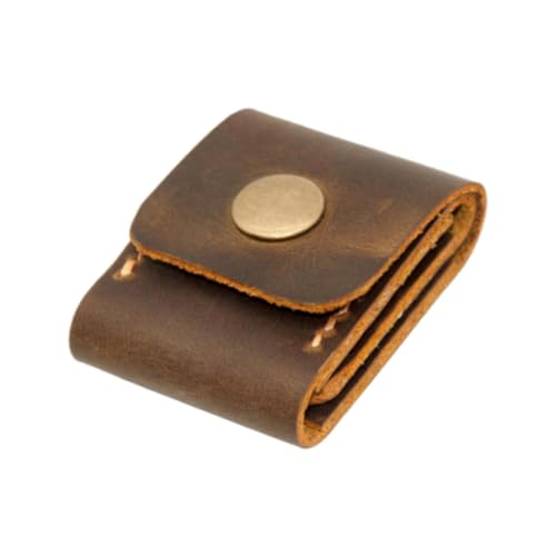 EHJRE Guitar Pick Holder Picks Organizer 3 Slots mit Gitarrenpicker Hülle für Freunde Akustische E -Gitarren -Gitarren -Player, Braun von EHJRE