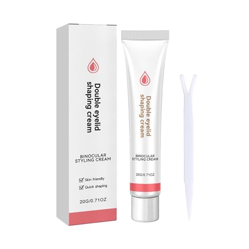 Doppelte Augenlid Styling Creme Invisible Double Eyelid Shaping Cream Langlebig Unsichtbare Doppel Augenlid Formungscreme Wasserfest Schweißfest, mit Y-Stick Damen Mädchen Geschenk (1) von EHOTER