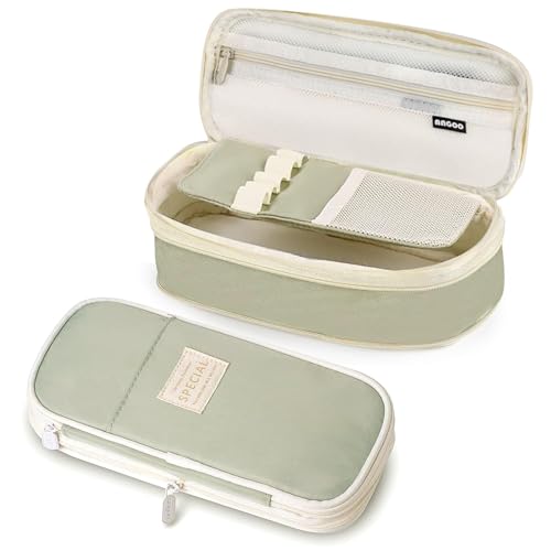 EHOTER Ästhetisches Federmäppchen mit großem Fassungsvermögen und robustem Reißverschluss, großes Schreibwaren-Federmäppchen, niedliches Federmäppchen, ästhetisches Stifteetui für Büro, Kunst, Damen von EHOTER