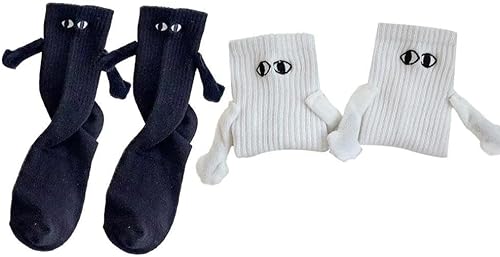 EHOTER Lustige Magnetische Saugnapf 3D Puppe Paar Socken Lustige Unisex Socken für Frauen Männer Paar-Geschenke für Damen Herren Niedliche 3D-Hand-Paar-Socken von EHOTER