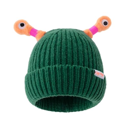 EHOTER Winter Parent-Child Cute Glowing Little Monster Knit Hat Leuchtend Monster Strickmütze Wintermütze Atmungsaktiv Warm Sportmütze Weich Lustig Beanie Mütze (Einheitsgröße,12) von EHOTER