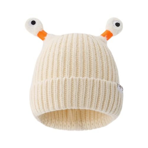 EHOTER Winter Parent-Child Cute Glowing Little Monster Knit Hat Leuchtend Monster Strickmütze Wintermütze Atmungsaktiv Warm Sportmütze Weich Lustig Beanie Mütze (Einheitsgröße,8) von EHOTER